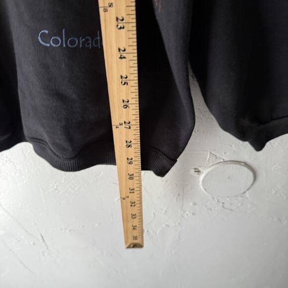 Vintage Habitat Sweatshirt Mens XL Black Deer Buck Graphic Crewneck Made USA 90s - Picture 4 of 6